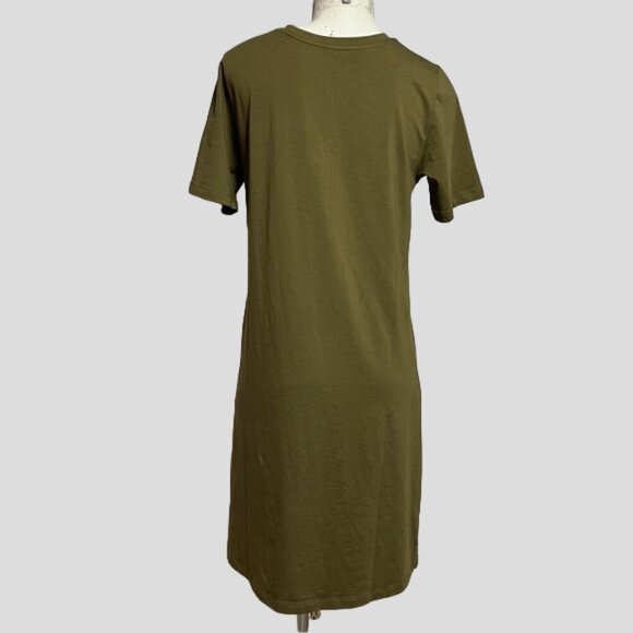NWT Universal Standard Tesino Military Olive Jersey Loose Oversized Dress - Picture 4 of 11